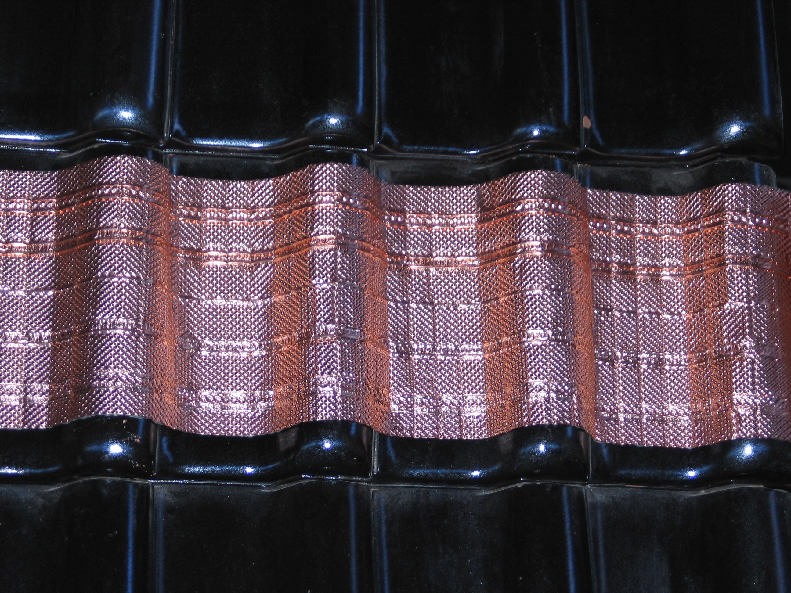 Kupferrolle f�r die Dachfl�che zur Dachreinhaltung