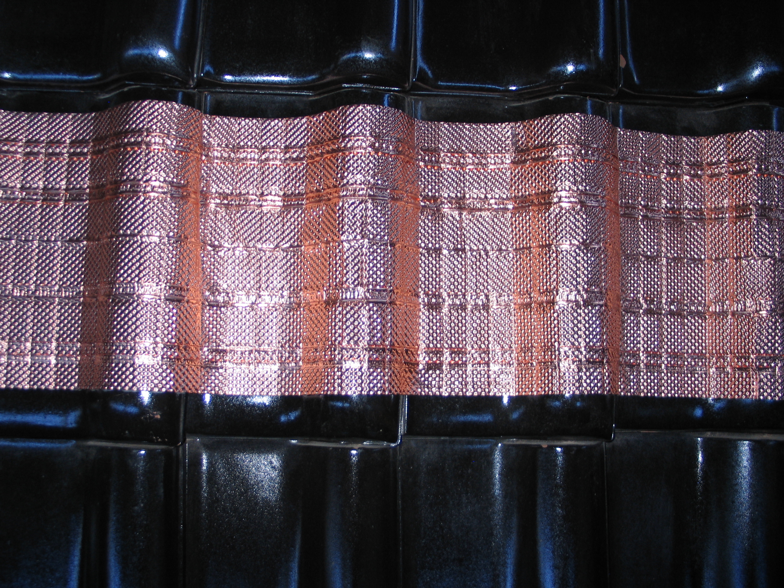 Kupferrolle, Kupferband f�r die Dachfl�che zur Dachreinigung